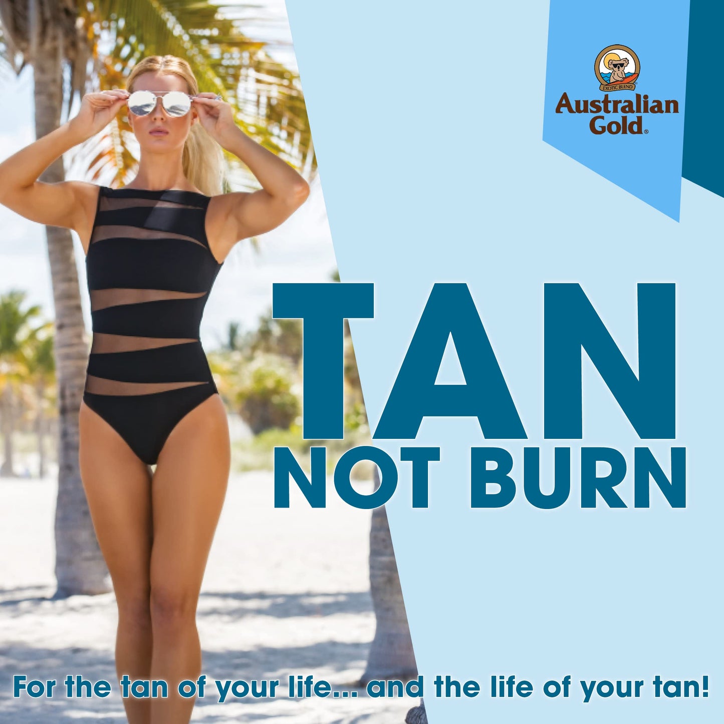 Australian Gold Hemp Nation Cocoa Dreams Tan Extender w/Derma Dark Bronzer 18oz Australian Gold