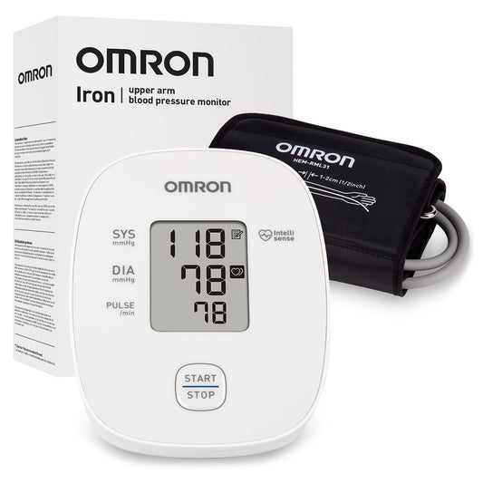 OMRON Iron Upper Arm Blood Pressure Monitor - Clinically Validated Blood Pressure Cuff - Medical Grade with Wide Range 17" Arm Cuff - Available at All In One Marketplace Canada