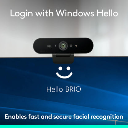 Logitech Brio Ultra 4K HD Webcam for Streaming and Meetings - Black