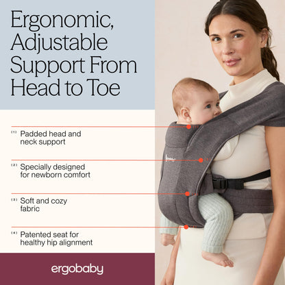 Ergobaby Embrace Newborn Baby Carrier for Infants 0-12 Months (7-25 lbs) 🍁 All In One Marketplace Canada