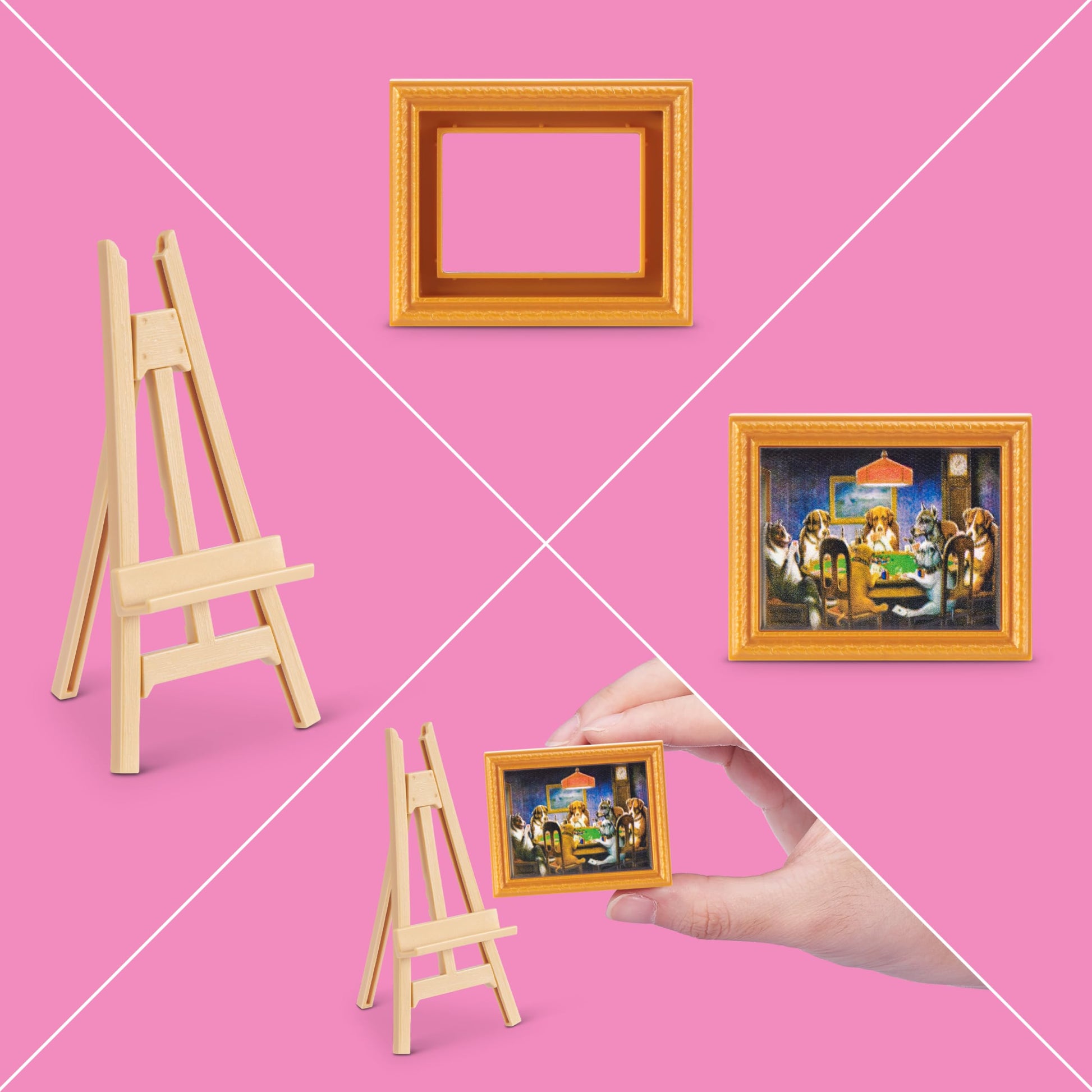 Mini Brands Create Mini Masterpieces Series 1, Capsule 2 Pack by ZURU, Real Miniature Masterpiece Creations Collectible Toy, Capsules of Mystery Famous Mini Artworks Mini Brands