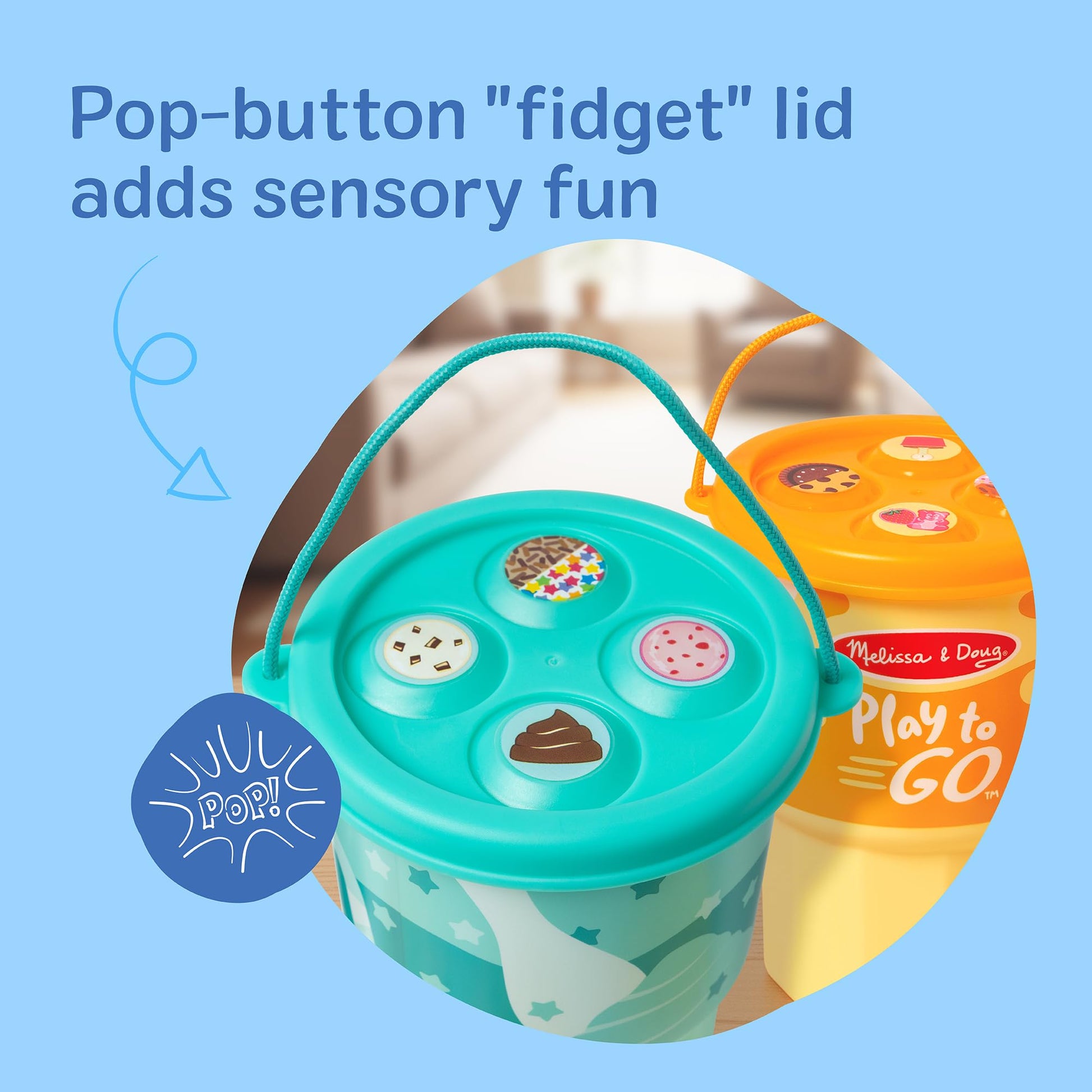 Melissa & Doug Play to Go Food Cups 2-Pack Toy Bundle Melissa & Doug