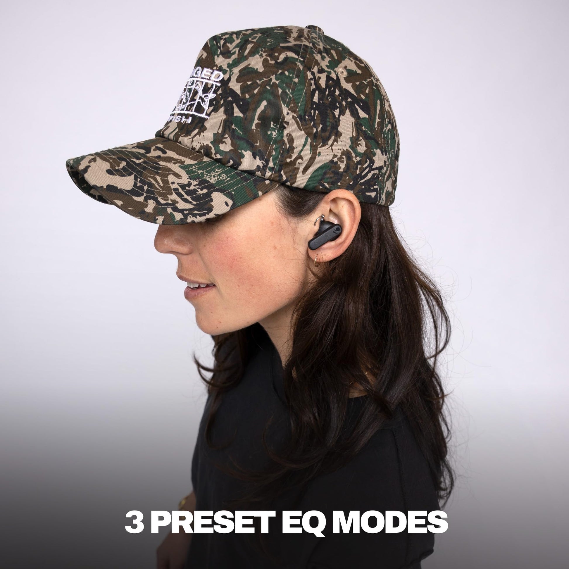 Skullcandy Smokin’ Buds Wireless Earbuds, Bluetooth Headphones, Noise Isolating Fit, Up to 20 Hours Battery, IPX4 Sweat and Water Resistant, Microphone for iPhone Android - True Black
