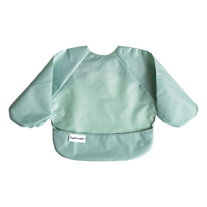 Tiny Twinkle Mess Proof Baby Bib, 2 Pack Long Sleeve Bib Outfit, Waterproof Bibs for Toddlers, Machine Washable, Tug Proof Sage + Charcoal 6-24M 🍁 All In One Marketplace Canada