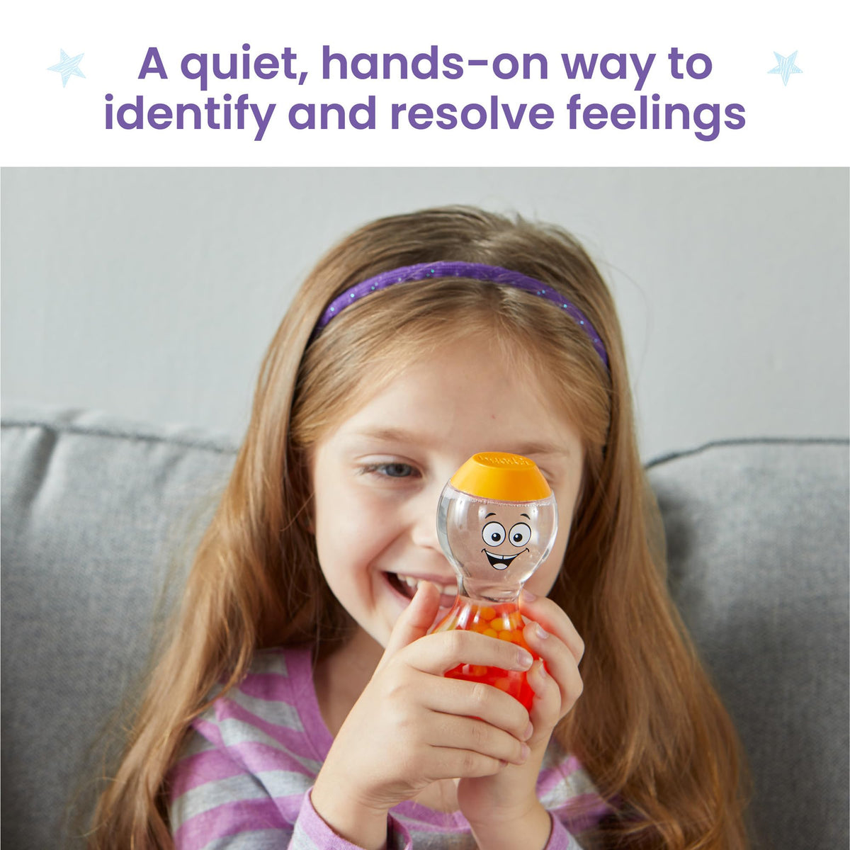 hand2mind Express Your Feelings Sensory Bottles- Excited, Impatient, Lonely, Nervous