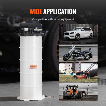 VEVOR Fluid Extractor, 1.74 Gallons (6.5 Liters), Pneumatic/Manual Oil Changer Vacuum Fluid Extractor with Dipstick and Suction Hose, Oil Extractor Change Pump for Automotive Fluids Vacuum Evacuation 🍁 All In One Marketplace Canada