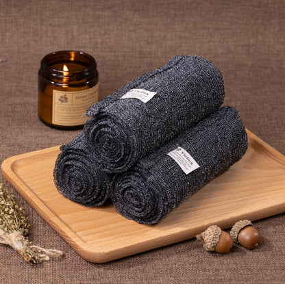 Yiclick Exfoliating Washcloth Towel, Exfoliating Body Scrubber, Back Scrubber Washer for Shower Bath, African Net Sponge Loofah Body Scrub Exfoliator, Exfoliating Cloth Brush Gloves for Women (Grey) - Available at All In One Marketplace Canada