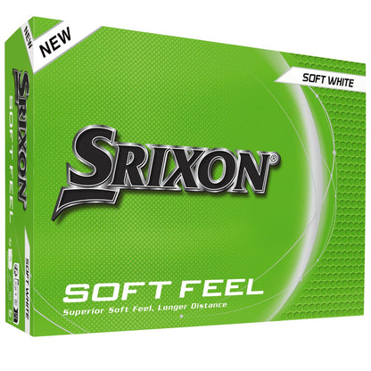 Srixon Soft Feel_14 Ultra Soft & Durable Golf Balls | Stable Trajectory & Controlled Spin| Premium Feel & Control Around The Green| Yellow/White Srixon
