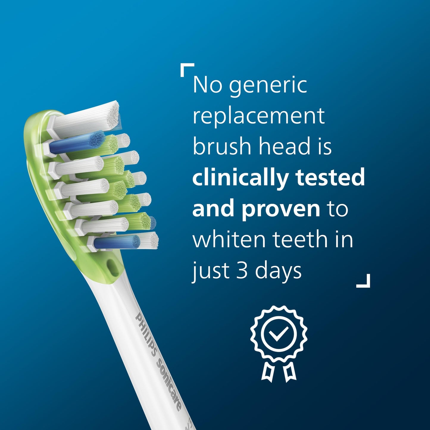 Philips Sonicare W3 Whitening Brush Heads, 2-Pack, 6 Month Supply, White PHILIPS