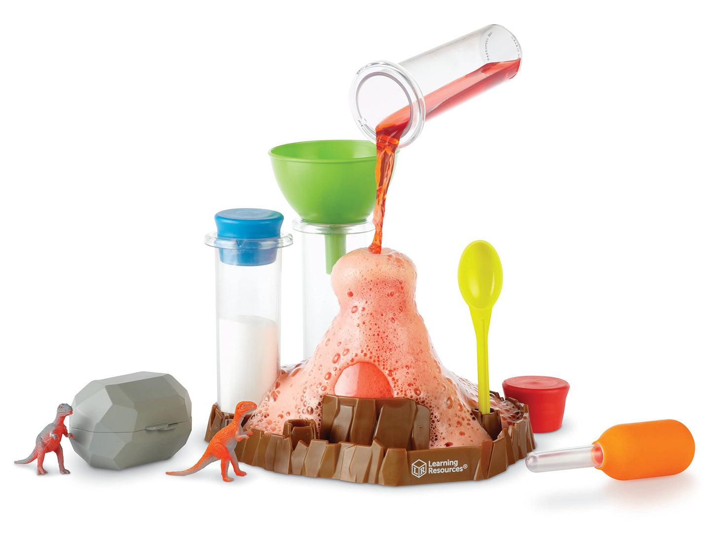 Learning Resources Fizzy Volcano, 13 Pieces, Ages 4+, Preschool Science Lab, Science Kits for Kids, Science Experiments for Kids,STEM Toys for Kids Learning Resources