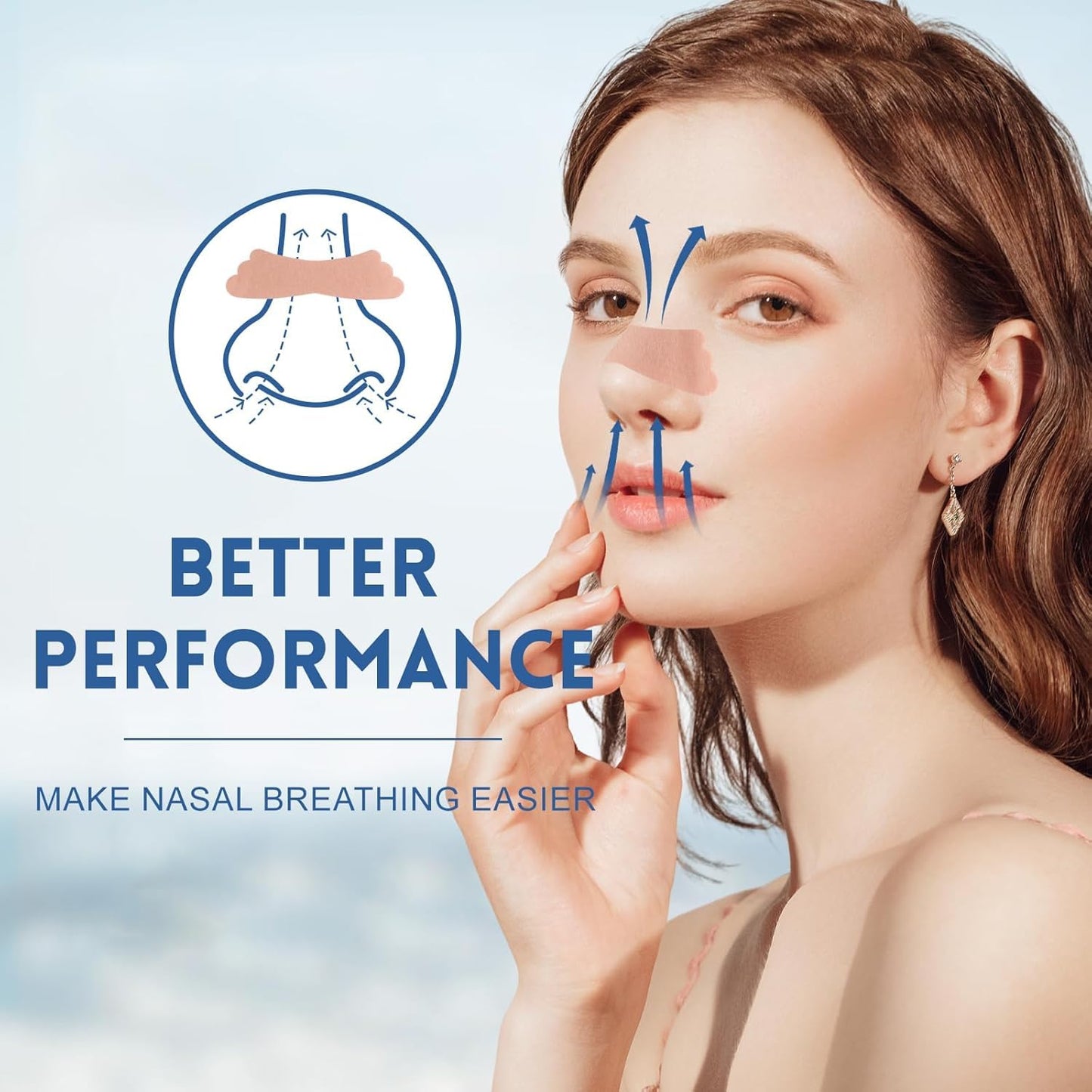 100Pcs Nasal Strips for Snoring, Extra Strength Nose Strips Breathing, Nose Tape for Sports and Sleep, Anti Snoring Strips Help Stop Snoring,Keep your nose open and comfortable - Available at All In One Marketplace Canada