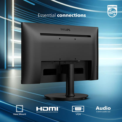 Philips 221V8LB, 22 inch Class Thin Full HD (1920 x 1080) Monitor, 100Hz Refresh Rate, VESA, HDMI x1, VGA x1, LowBlue Mode, Adaptive Sync, 4 Year Warranty 🍁 All In One Marketplace Canada
