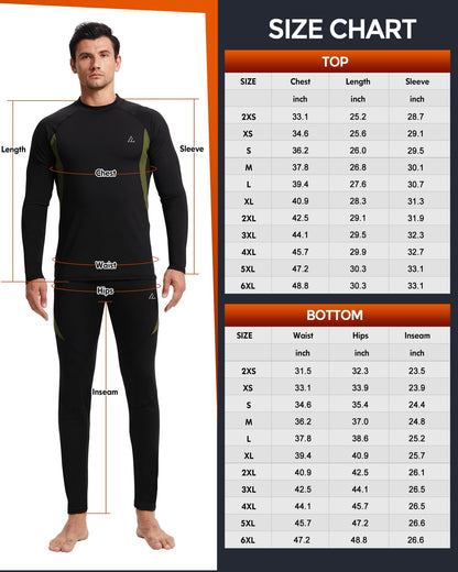 CL convallaria Thermal Underwear for Men Long Johns Set Base Layer Cold XL 🍁 All In One Marketplace Canada
