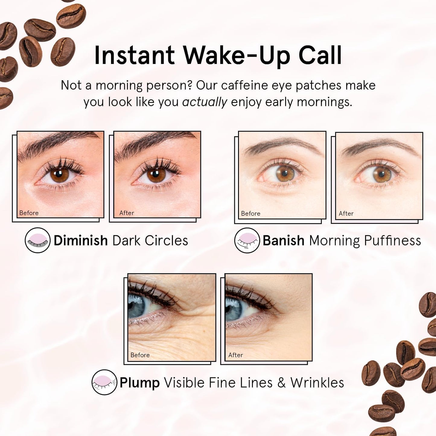 grace and stella Eye Patches with Caffeine - Under Eye Patches for Puffy Eyes - Revitalizing Under Eye Mask - Eye Pads with Niacinamide & Hyaluronic Acid - Vegan Eye Mask Skincare, 24 Pairs - Available at All In One Marketplace Canada