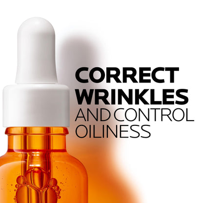 La Roche Posay Vitamin C Face Serum with Salicylic Acid, 12% Pure Vitamin C Serum for Oil Control & Brightening. Boost Skin Radiance and Correct Oiliness. Suitable for Oily Skin, 30mL - Available at All In One Marketplace Canada