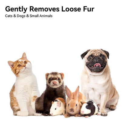 aumuca Cat Brush Dog Brush for Shedding, Cat Brushes for Long or Short Haired Cats, Dog Hair Brush Cat Grooming Brush Cat Comb Cat Deshedding Brush Easily Removes Mats, Tangles, and Loose Fur, White