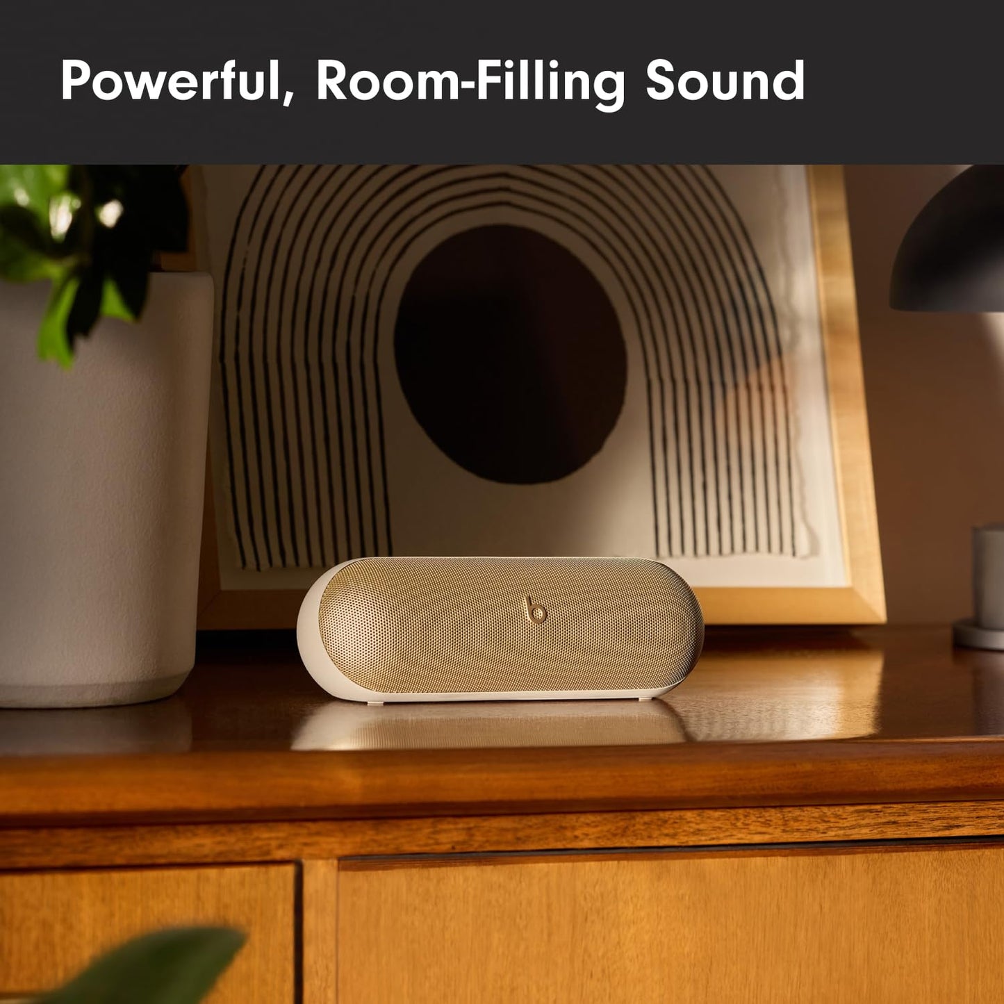 Beats Pill - Wireless Bluetooth Speaker and Portable Charger via USB-C - Up to 24 Hours Battery Life, IP67 Water Resistant, Apple & Android Compatible, Built-in Microphone – Champagne Gold 🍁 All In One Marketplace Canada