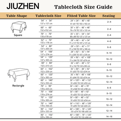 JIUZHEN 54 x 80 Inch Faux Linen Rectangle Tablecloth - Wrinkle and Stain Resistant Washable Table Cloth for Kitchen Dining Room Holiday Table Cover for Party Dinner Outdoor Picnic, Beige 🍁 All In One Marketplace Canada