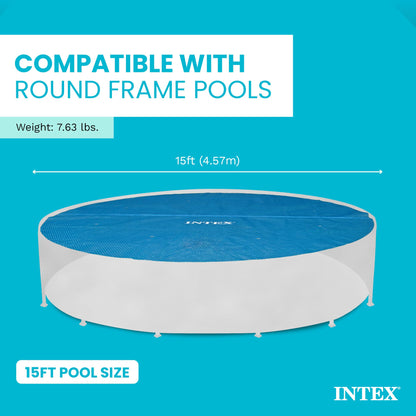 Intex 59954E Solar Cover for 15ft Diameter Easy Set and Frame Pools