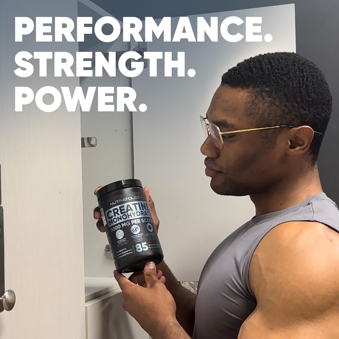 Pure Micronized Creatine Dissolves Easily | Creatine Monohydrate Powder 425g - For Increased Muscle Growth & Performance - Supports Athletic Performance - Creatine Powder for Workouts - 85 Servings