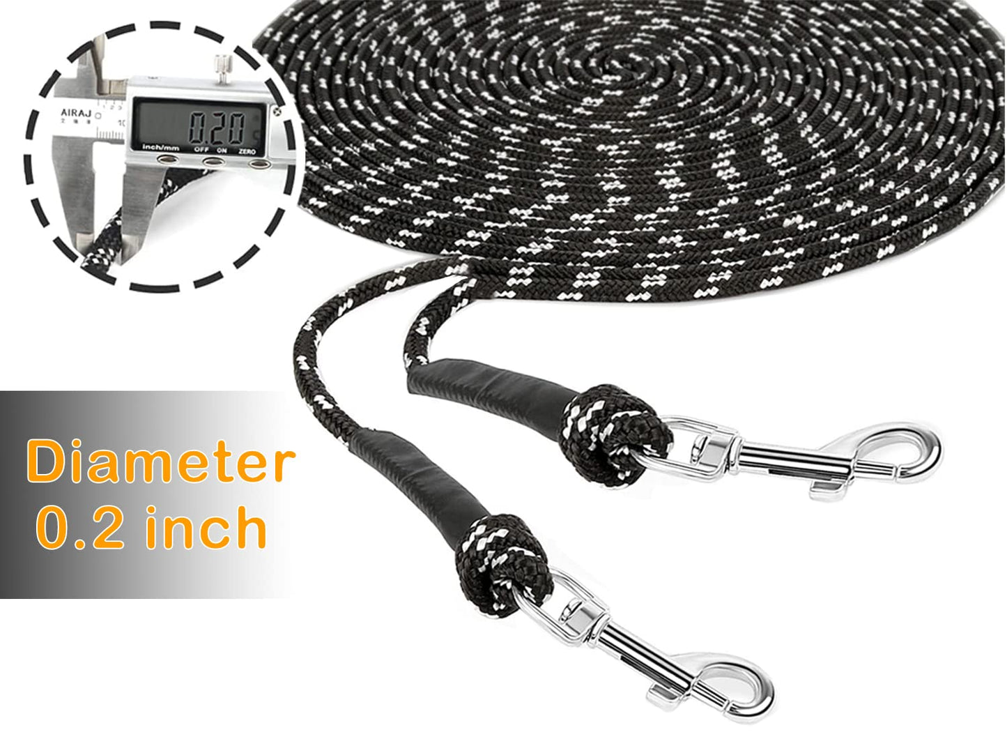 Extra Long Cat Leash for Yard, 9M/30FT Lightweight Outdoor Cat Leash Long Light Extension, Long Thin Lead for Rabbits, Kitten, Puppy and Small Animals - Available at All In One Marketplace Canada