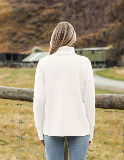 Zeagoo Women's Turtleneck Sweater 2026 Fall Winter Chunky Knitted Pullover 🍁 All In One Marketplace Canada