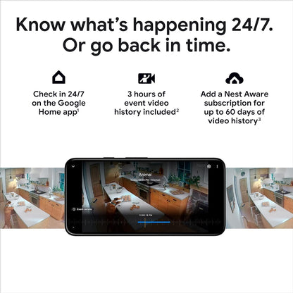 Google Nest Cam (Outdoor or Indoor, Battery) - 3-Pack
