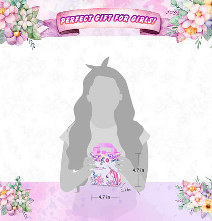 Girls Charm Bracelet Making Kit: Unicorn Toys for Girls Gifts 8-12 Years Old, Birthday Gifts 6 7 8 9 10 Year Old Girl Gift Ideas, Inspires Creativity Art and Crafts for Kids Age 6-8 Jewelry Making Set
