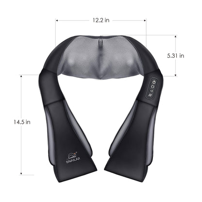 Snailax Cordless Shiatsu Neck Massager, Kneading Shoulder Massage with Heat 🍁 All In One Marketplace Canada Snailax