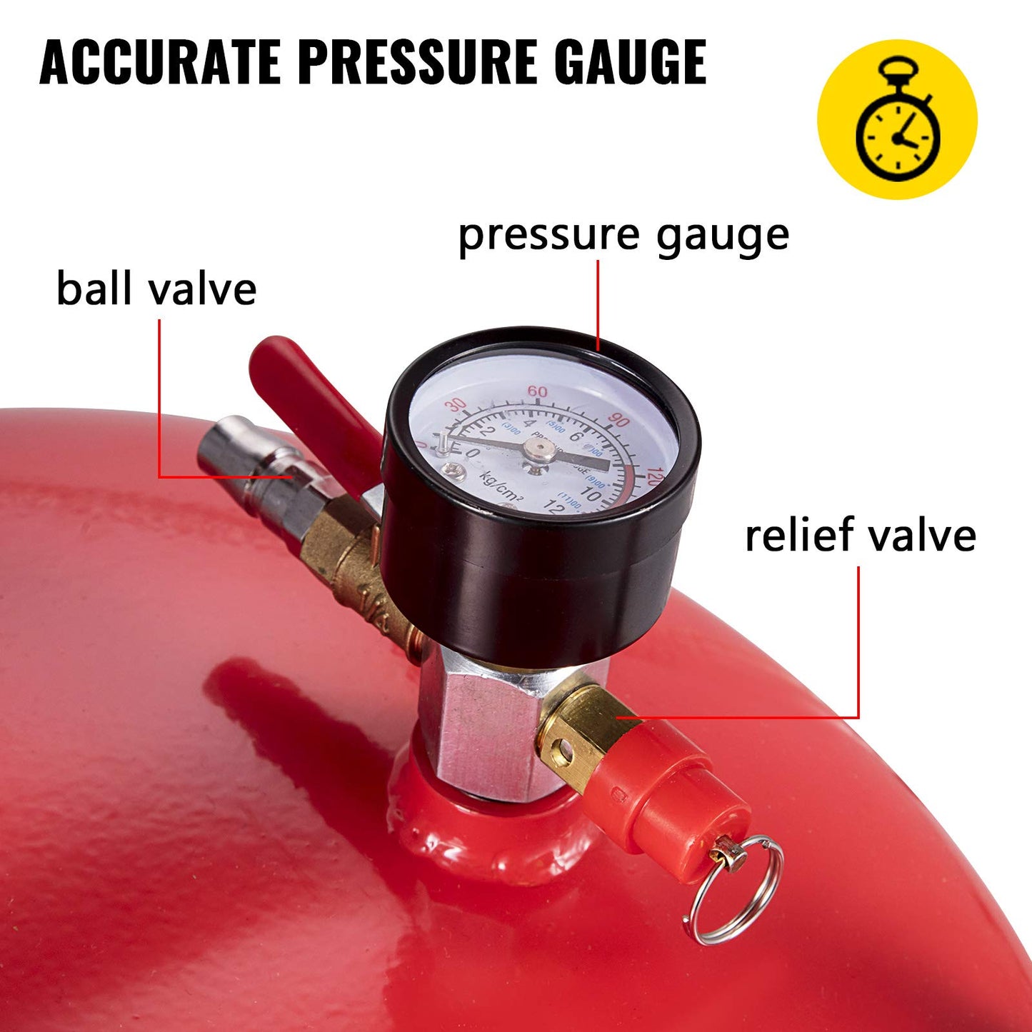 VEVOR Waste Oil Drain Tank 20 Gallon Portable Oil Drain Air Operated Drainer Oil Change, Oil Drain Container, Fluid Fuel Transfer Drainage Adjustable Funnel Height, with Wheel For Easy Oil Removal VEVOR