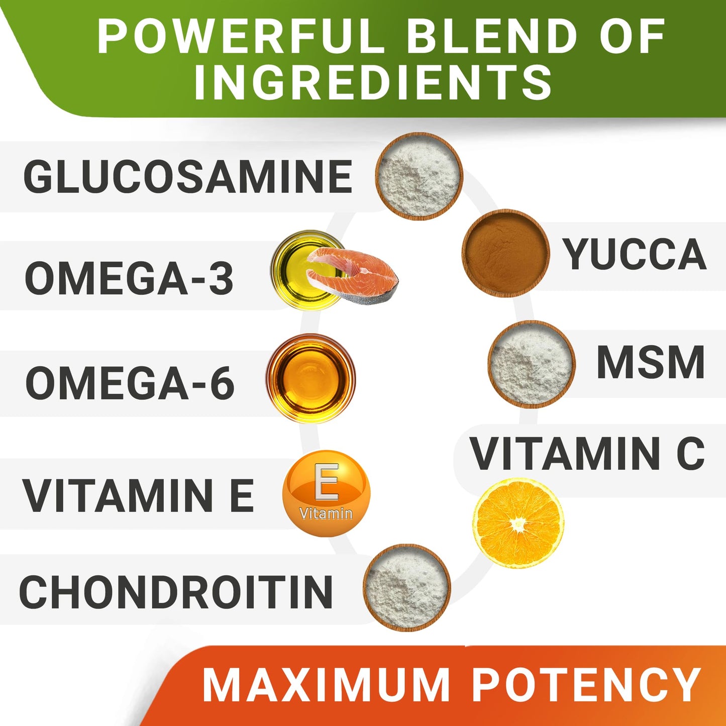 Glucosamine for Dogs w/Chondroitin - Hip & Joint Supplement for Dogs - MSM, Omega to Improve Mobility & Energy - Natural Joint Pain Relief - 120 Chews (Chicken)