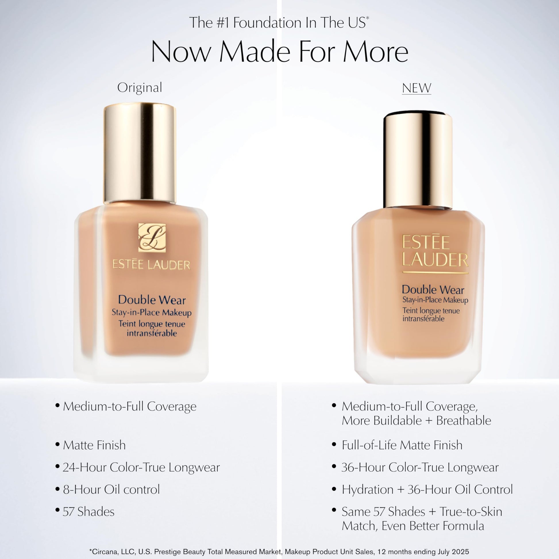 Estée Lauder Double Wear Stay-in-Place 24-Hour Long-Wear Matte Foundation, 30 ml, 3N1 Ivory Beige Estee Lauder