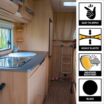 SIKA - Multi-Purpose sealant and Adhesive - Sikaflex-221 - Black - Ideal for RV and Motorhome Repair - Permanent - Weather Resistant - Paintable - 300 mL 🍁 All In One Marketplace Canada