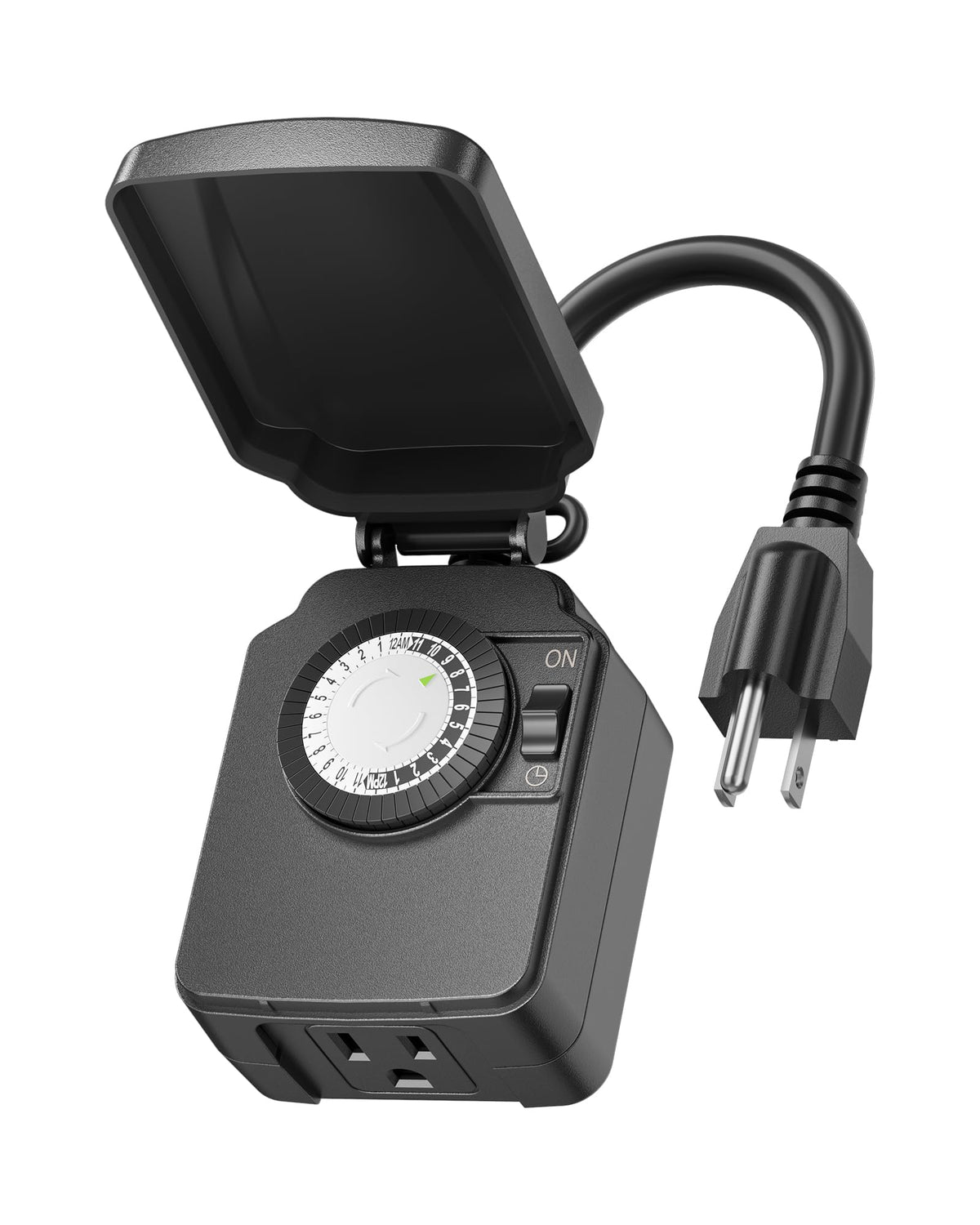 BN-LINK Outdoor 24-Hour Mechanical Timer Outlet, 1 Grounded Outlet 🍁 All In One Marketplace Canada