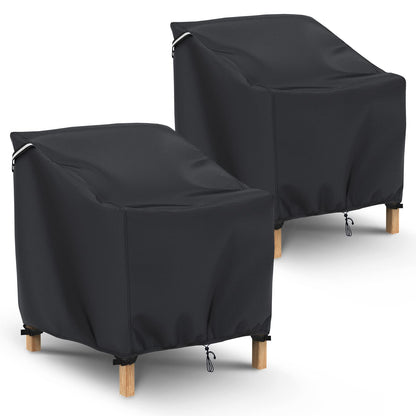 Gasadar Patio Chair Cover-2 Pack, Heavy Duty Waterproof UV Resistant Anti-Fading Chair Covers for Lawn Outdoor Furniture Chairs,35"W x 38"D x 31"H 🍁 All In One Marketplace Canada