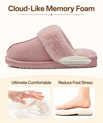 Litfun Fuzzy Memory Foam Slippers for Women Indoor Outdoor House Shoes 🍁 All In One Marketplace Canada