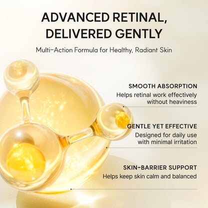Arencia Retinal Booster Shot Serum, Firming Advanced Night Serum with Caffeine and Ectoin for Mature Skin, Pore Minimizing, WFine Lines & Wrinkles, Korean Skincare 30ml