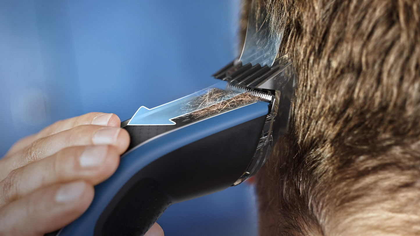Philips Hair Clipper Series 5000, Washable Hair Clipper with DualCut Technology & 3 accessories, HC5612/15 PHILIPS