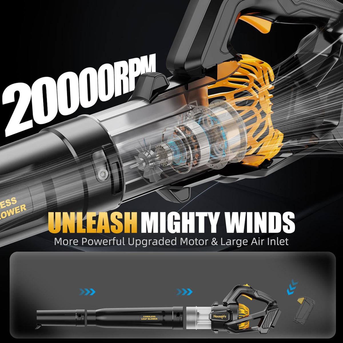 600 CFM Leaf Blower Cordless Compatible with DEWALT 20V MAX Battery 🍁 All In One Marketplace Canada