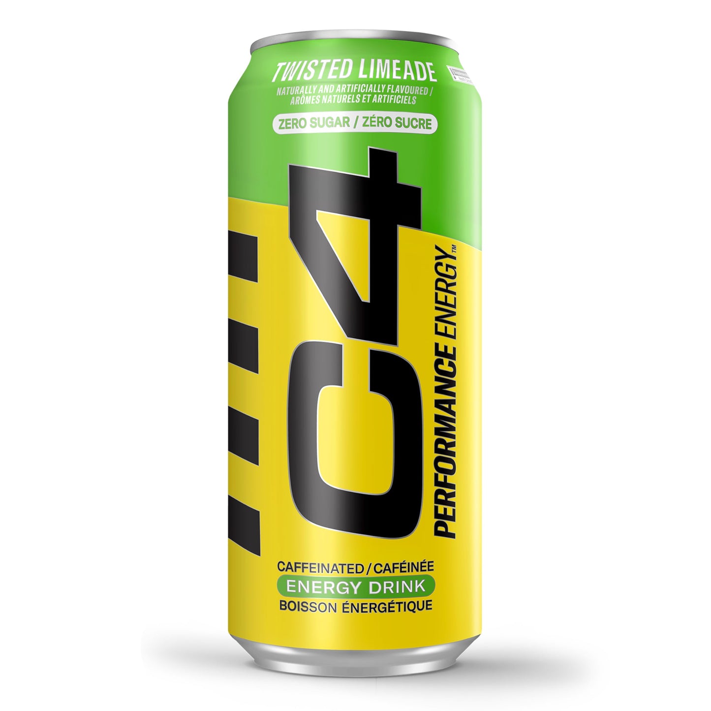 Cellucor C4 Performance Energy Drink, Twisted Limeade, Carbonated Sugar Free Drink with no Artificial Colours or Dyes, 473mL, 12 count