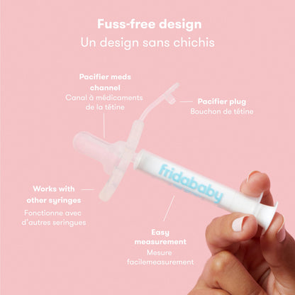 Frida Baby Medicine Pacifier, Medi Frida Baby Medicine Syringe & Accu-Dose Pacifier, Baby Medicine Dispenser for Mess & Fuss Free Use