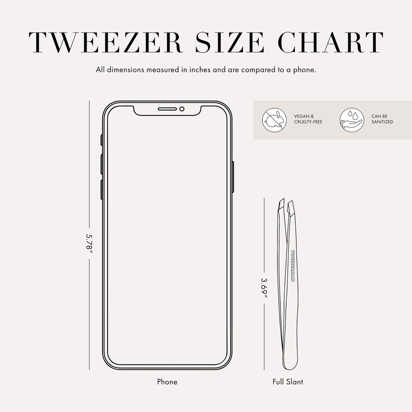 Tweezerman Exclusive Dusty Rose Slant Tweezer - Hair Removal Tweezers, Stainless Steel 🍁 All In One Marketplace Canada