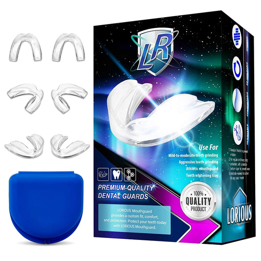 6 Pcs Moldable Mouth Guard for Teeth Grinding & Clenching, Professional Custom Fit Boil and Bite Night Guards for Sleep, 3mm Trimmable Dental Protector for Men Women and Teens - Available at All In One Marketplace Canada