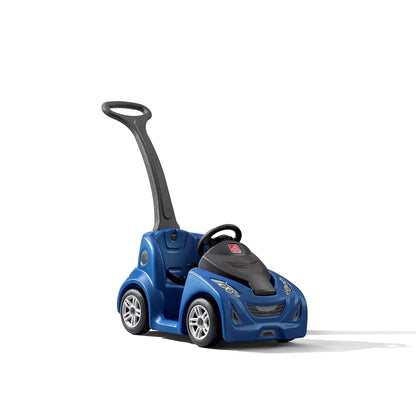 Step2 Push Around Buggy GT Kids Push Car, Ride On Toy, Stroller Substitute, Includes Seat Belt & Horn, Made of Durable Plastic, Max Weight 50 lbs., for Toddlers 1.5-3 Years Old, Blue Step2