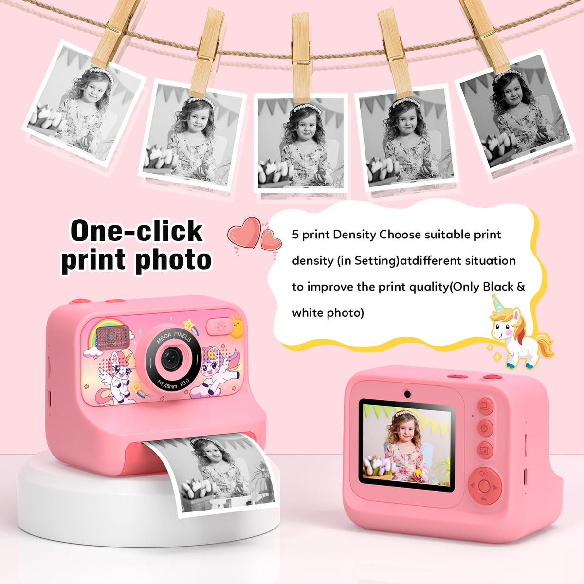 Kids Printing Camera for 3-12 Girls Boys Toddler Christmas Birthday Gifts 🍁 All In One Marketplace Canada