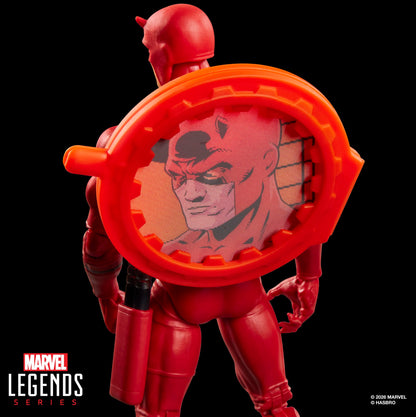 Marvel Legends Series Secret Wars Daredevil, Retro Marvel Comics Collectible 6 Inch Action Figure with Lenticular Shield Marvel