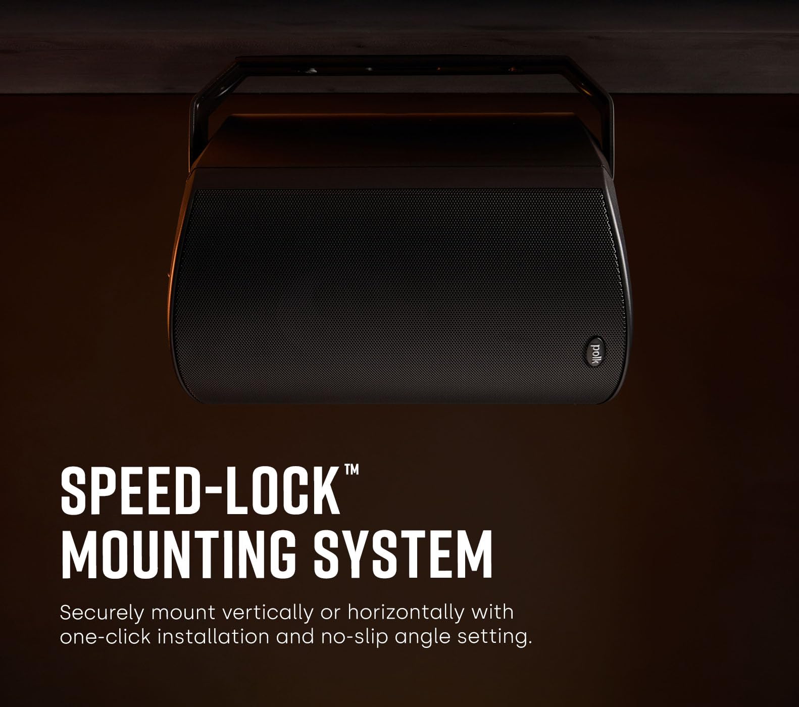 Polk Audio Atrium 6 Outdoor All-Weather Speakers with Bass Reflex Enclosure (Pair, Black), Broad Sound Coverage, Speed-Lock Mounting System Polk Audio