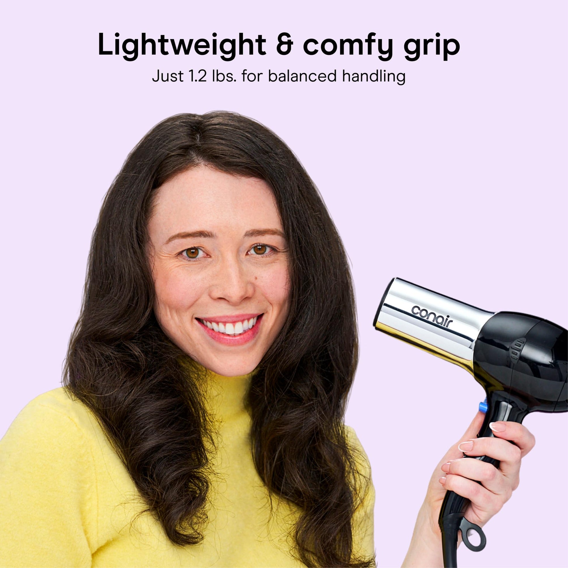 Conair 1875 Watt Pro Styler/Hair Dryer with Ionic Conditioning; Black/Chrome - Available at All In One Marketplace Canada