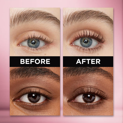 L’Oréal Paris Voluminous Lash Paradise Mascara, Mascara Volume and Length, Volume & Length for Up to 24 Hours with Flower Oil Infused Conditioning Formula for Sensitive Eyes, Latte Brown, 0.28 fl. oz.