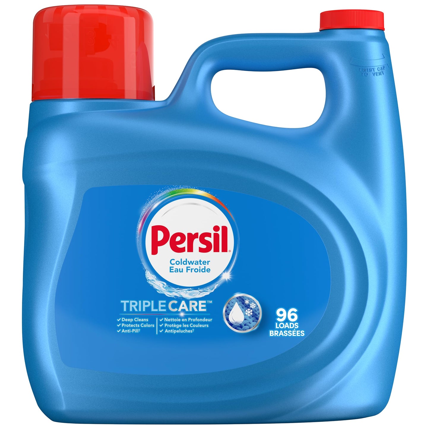 Persil TripleCare™ Coldwater Liquid Laundry Detergent, 3.72L/96 Loads Persil